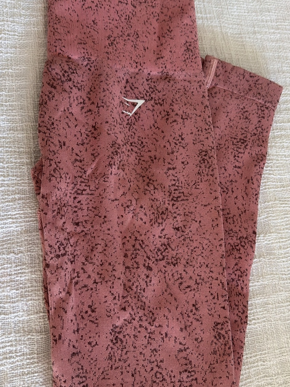 Gymshark Women’s High-Waist Seamless Jeggings - Dusty Rose Speckle